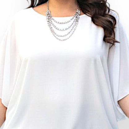 Maxi Maglia in Georgette e Viscosa Demetra
