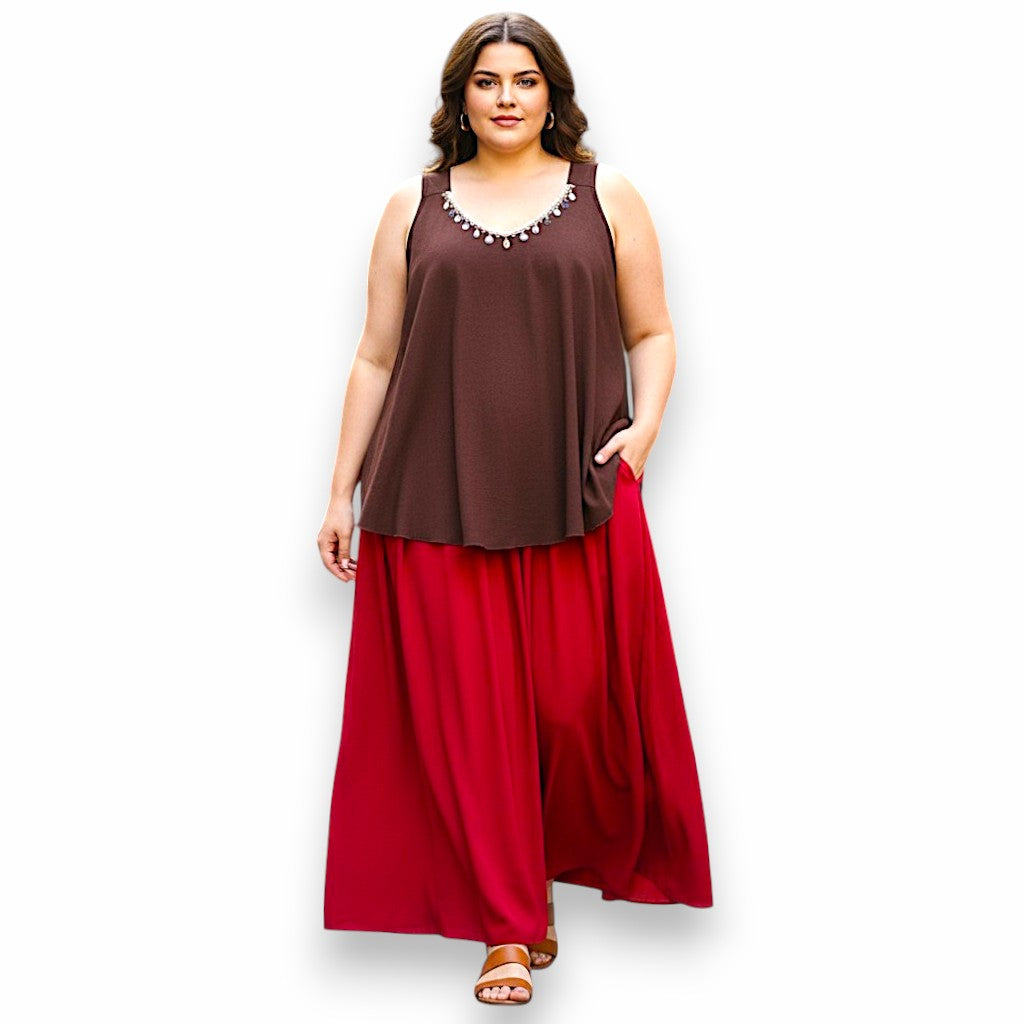 Maxi Top 100% Viscosa Milva