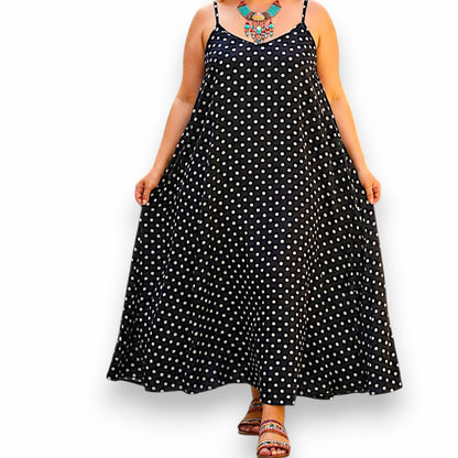 Maxi Abito 100% Viscosa Fantasia Iside