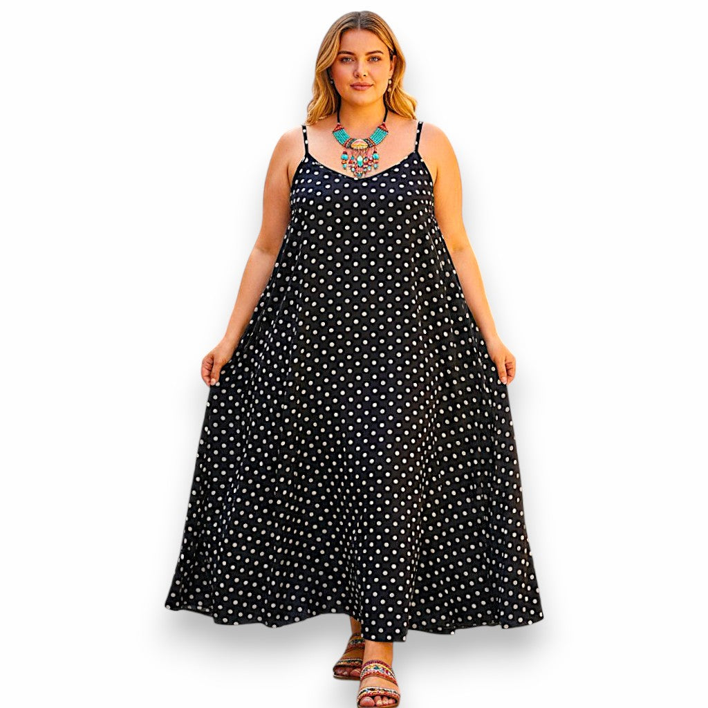 Maxi Abito 100% Viscosa Fantasia Iside