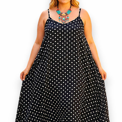 Maxi Abito 100% Viscosa Fantasia Iside