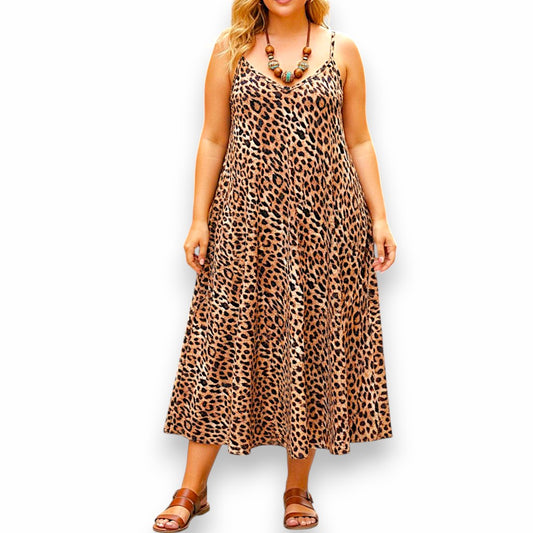 Maxi Abito 100% Viscosa Fantasia Irene