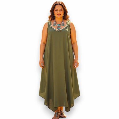 Maxi Abito 100% Viscosa Gemma