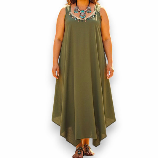 Maxi Abito 100% Viscosa Gemma