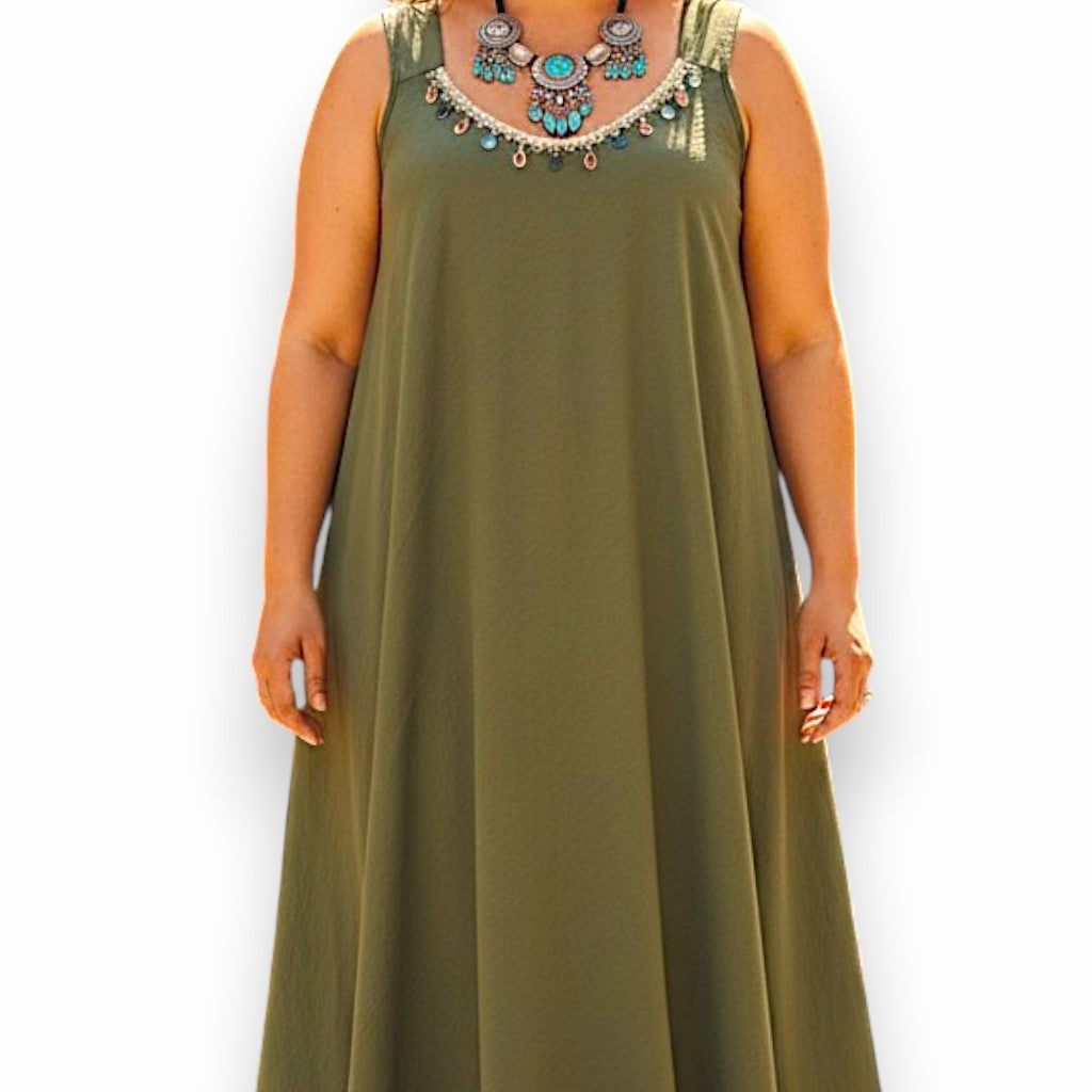 Maxi Abito 100% Viscosa Gemma