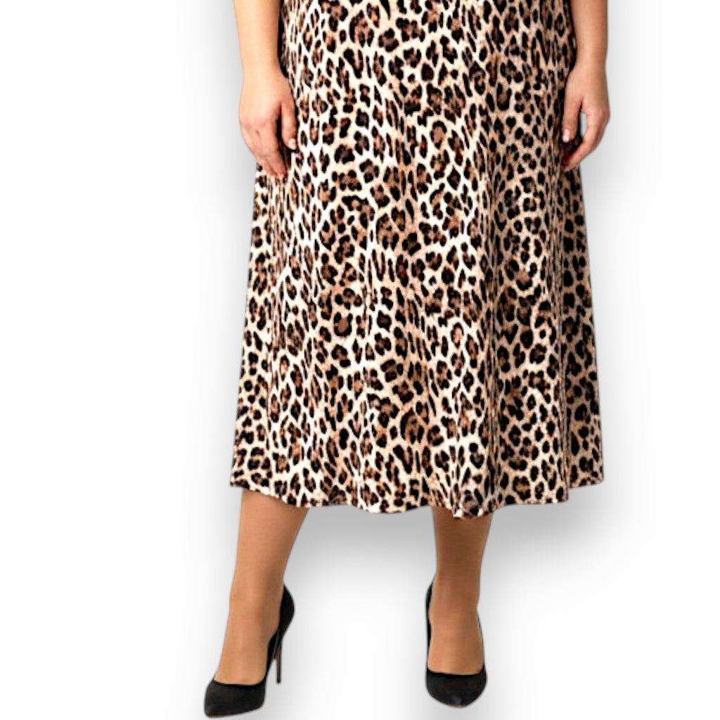 Maxi Abito in Crepe Fantasia Sally