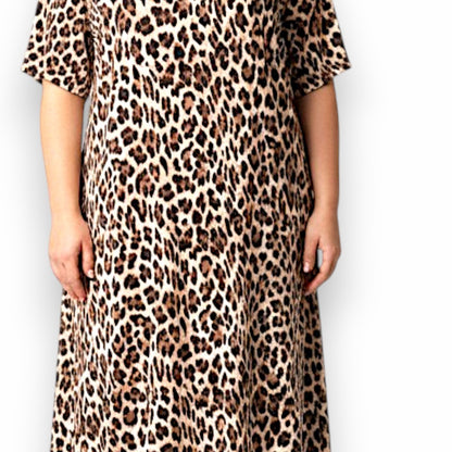 Maxi Abito in Crepe Fantasia Sally