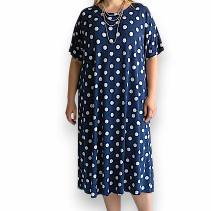 Maxi Abito in Crepe Fantasia Senia