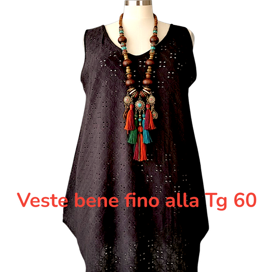 Maxi Top Elasticizzato Traforato Piera
