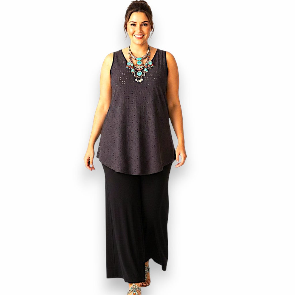 Maxi Top Elasticizzato Traforato Piera