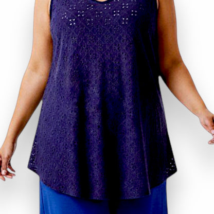 Maxi Top Elasticizzato Traforato Porzia