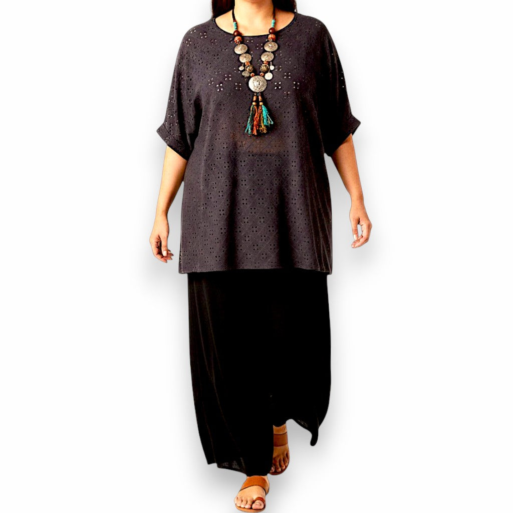 Maxi Maglia Elasticizzata Traforata Ninni