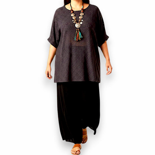 Maxi Maglia Elasticizzata Traforata Ninni