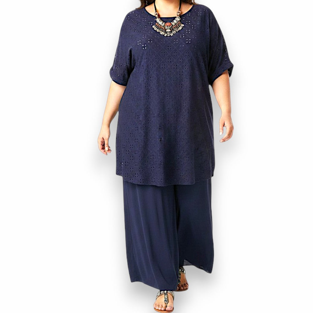 Maxi Maglia  Elasticizzata Traforata Neide