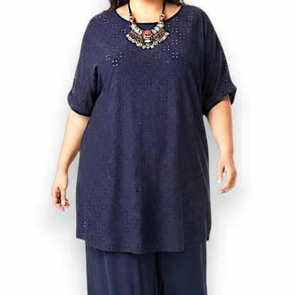 Maxi Maglia  Elasticizzata Traforata Neide
