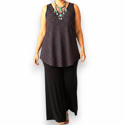 Maxi Top Elasticizzato Traforato Piera