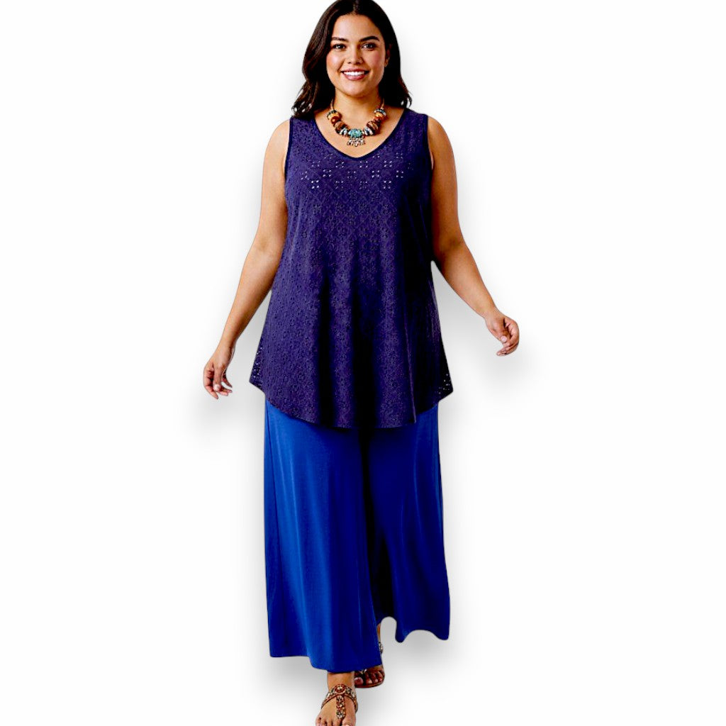 Maxi Top Elasticizzato Traforato Porzia