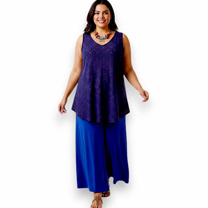 Maxi Top Elasticizzato Traforato Porzia