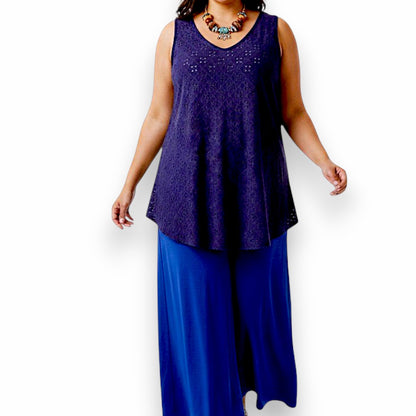 Maxi Top Elasticizzato Traforato Porzia