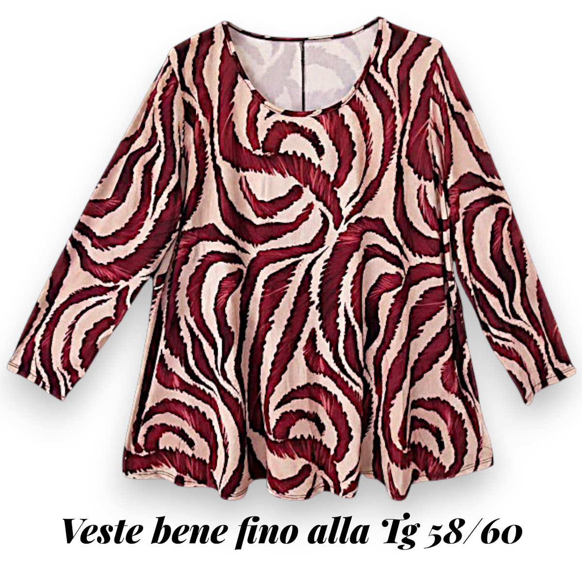 Maxi Maglia in Crepe  Pina