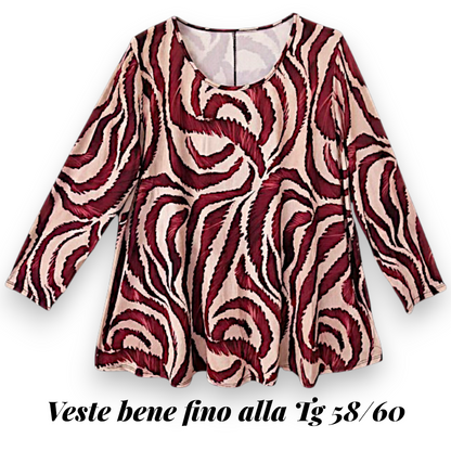 Maxi Maglia in Crepe  Pina