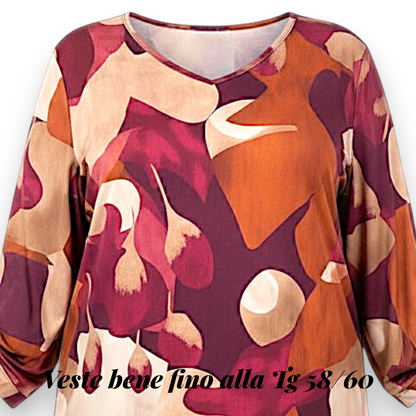 Maxi Maglia Elasticizzata Fantasia Futura
