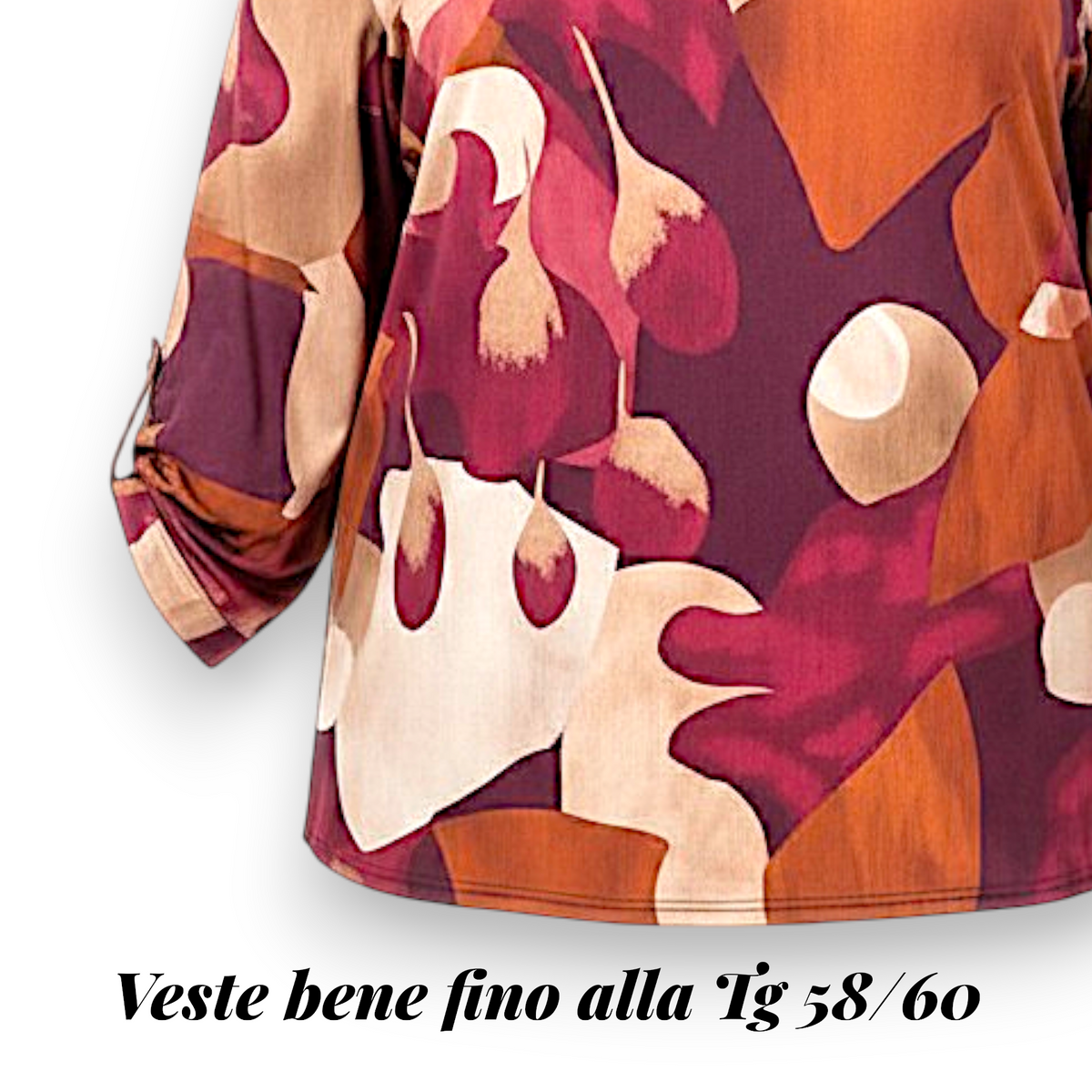 Maxi Maglia Elasticizzata Fantasia Futura