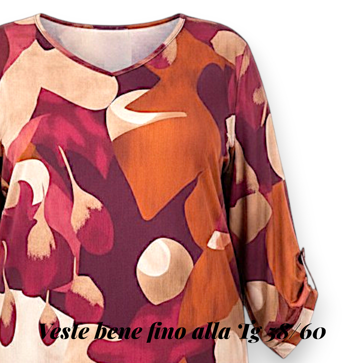 Maxi Maglia Elasticizzata Fantasia Futura