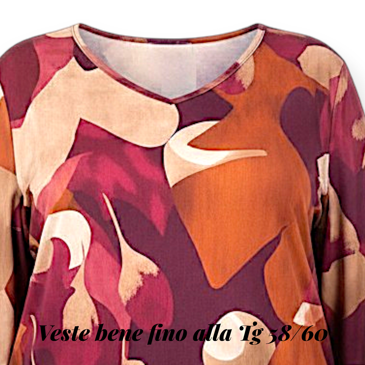 Maxi Maglia Elasticizzata Fantasia Futura