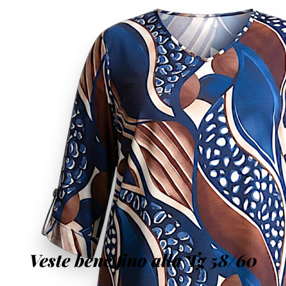 Maxi Maglia Elasticizzata Fantasia Fabrizia