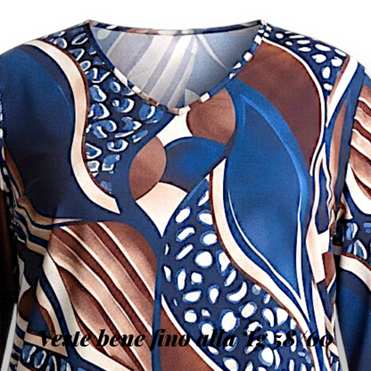Maxi Maglia Elasticizzata Fantasia Fabrizia