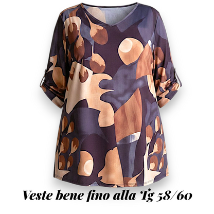 Maxi Maglia Elasticizzata Fantasia Fabiola