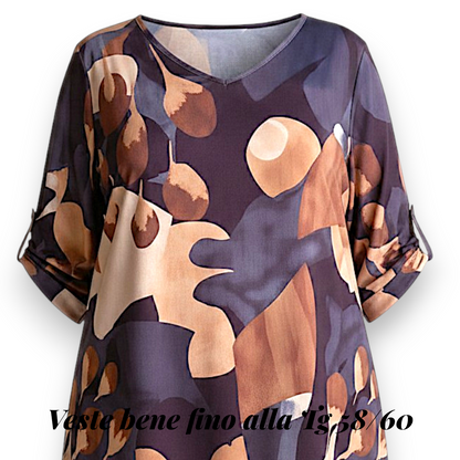 Maxi Maglia Elasticizzata Fantasia Fabiola