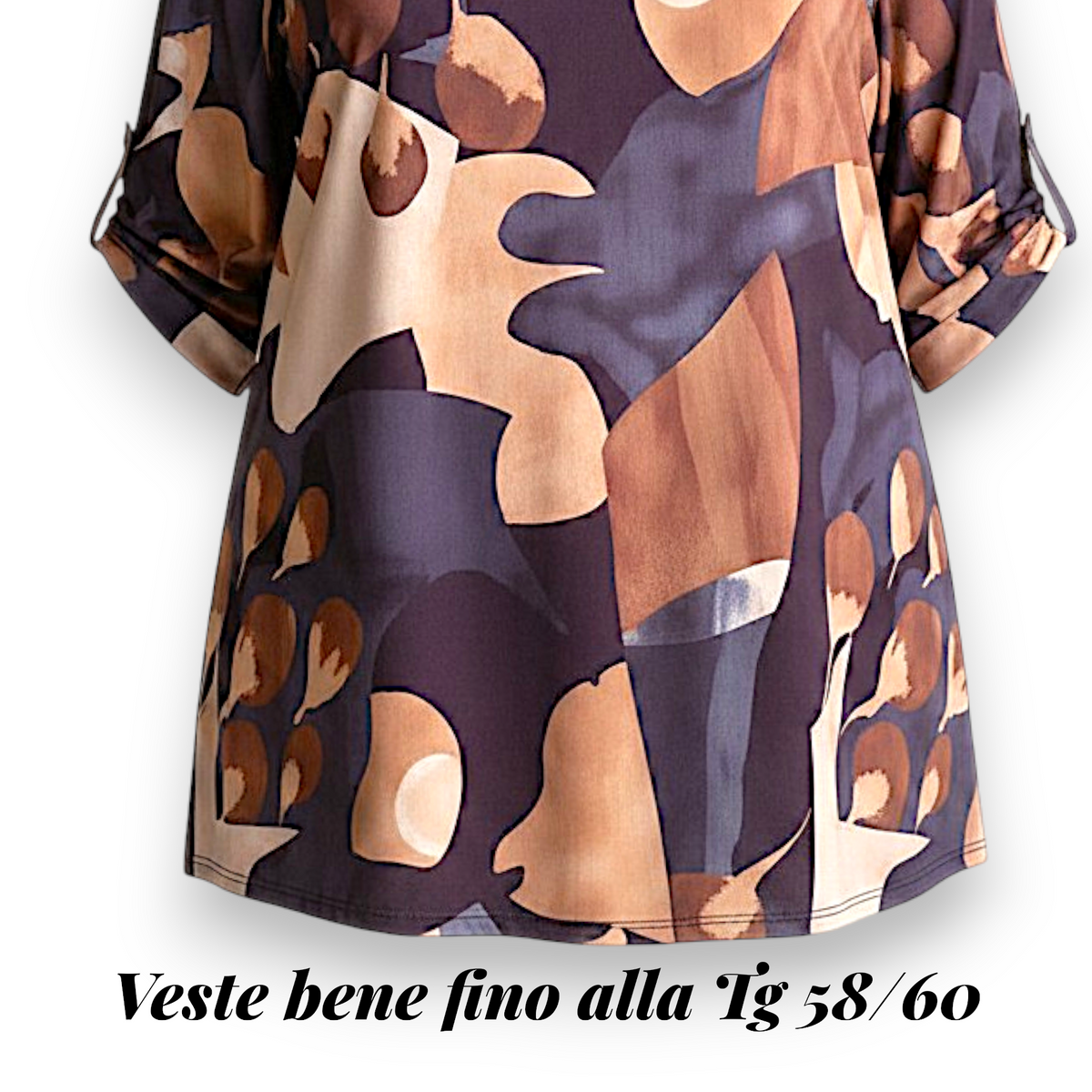 Maxi Maglia Elasticizzata Fantasia Fabiola