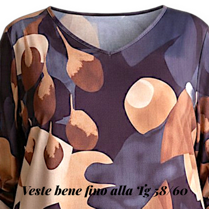 Maxi Maglia Elasticizzata Fantasia Fabiola