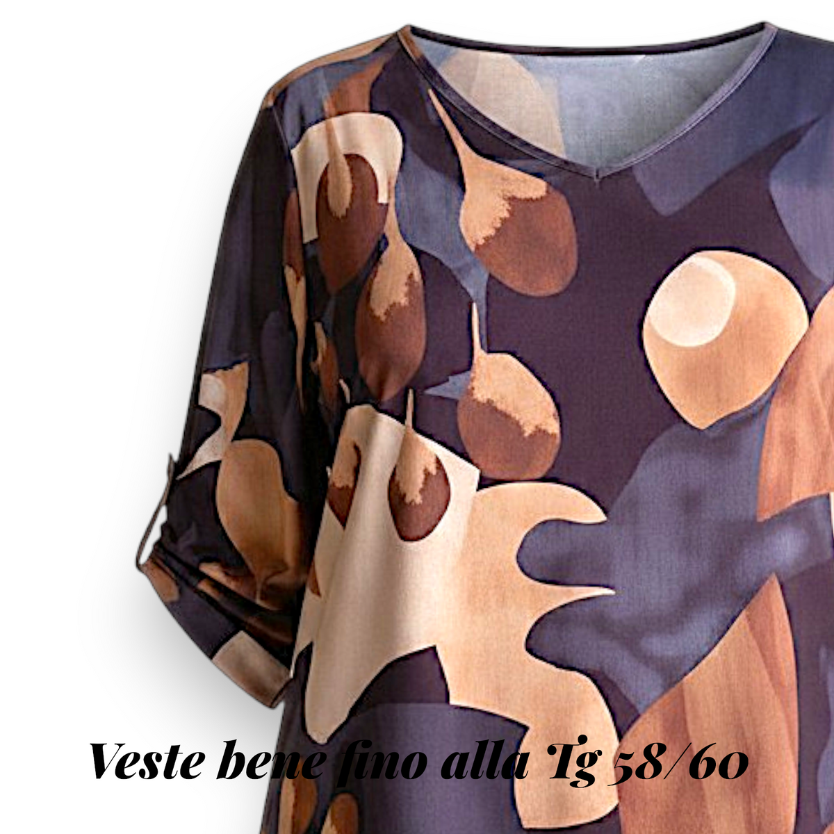 Maxi Maglia Elasticizzata Fantasia Fabiola