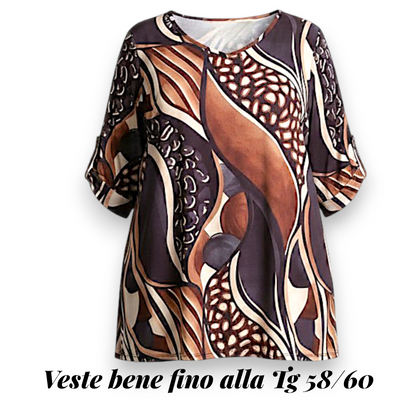 Maxi Maglia Elasticizzata Fantasia Federica