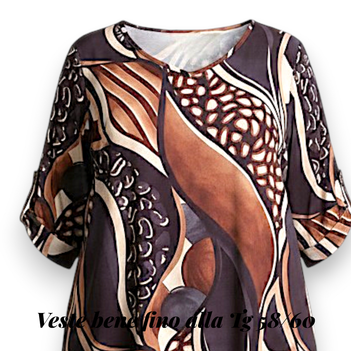 Maxi Maglia Elasticizzata Fantasia Federica