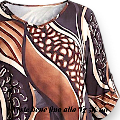 Maxi Maglia Elasticizzata Fantasia Federica