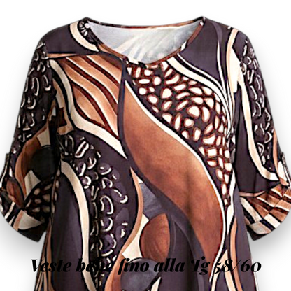 Maxi Maglia Elasticizzata Fantasia Federica