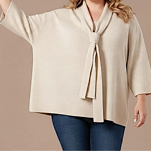 Maxi Maglia Effetto Lana Palide