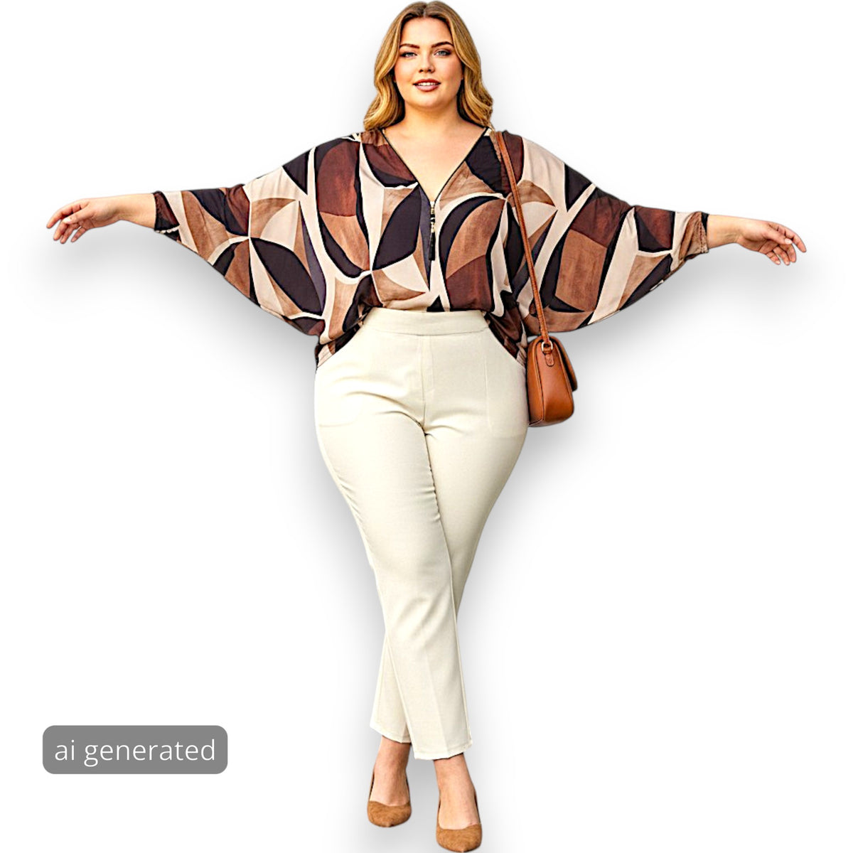 Maxi Maglia in Crepe Con Zip Moira