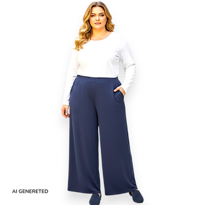 Pantalone Vita Alta con Tasche Viareggio