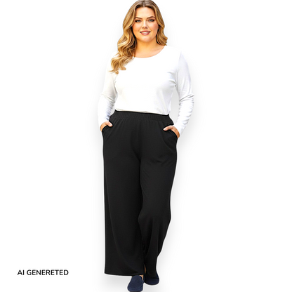 Pantalone Vita Alta con Tasche Piombino