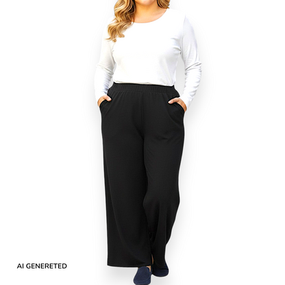 Pantalone Vita Alta con Tasche Piombino