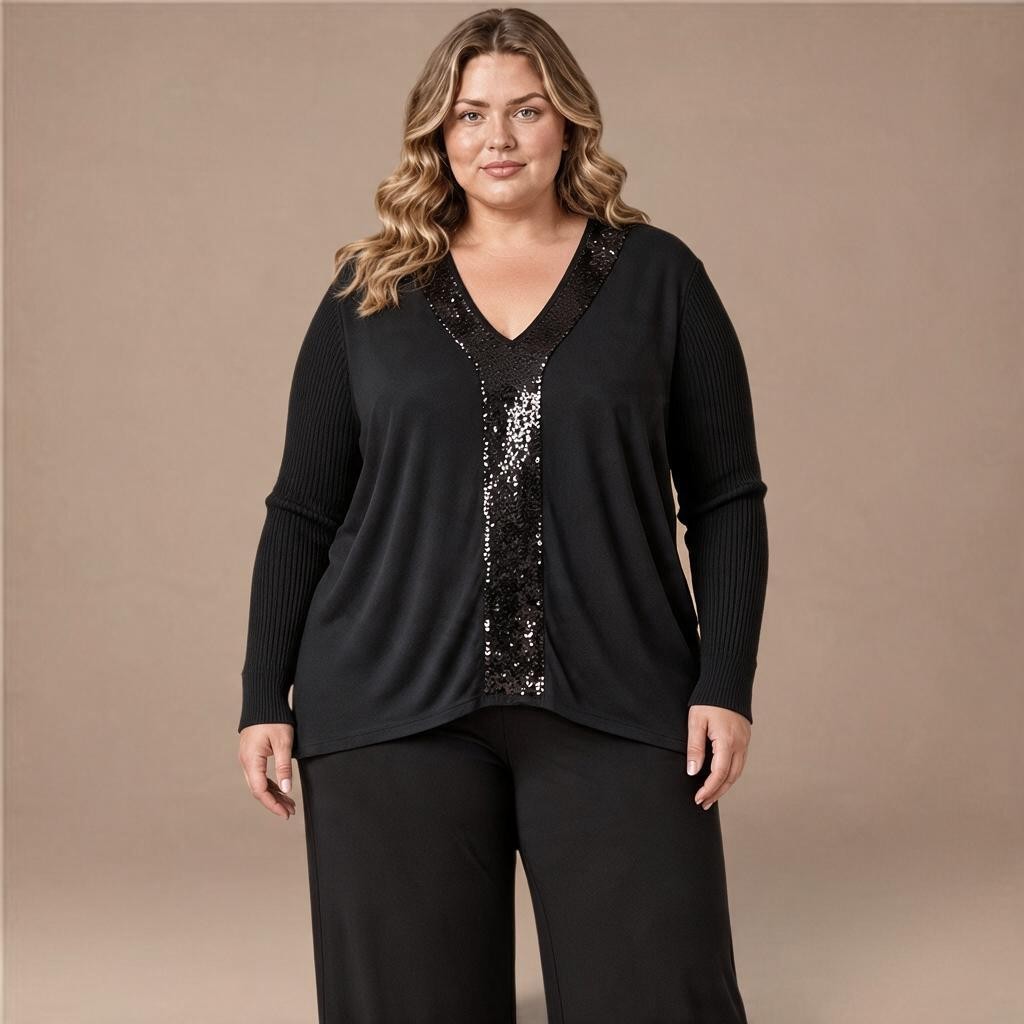 Maxi Maglia con Pajettes Ludovica