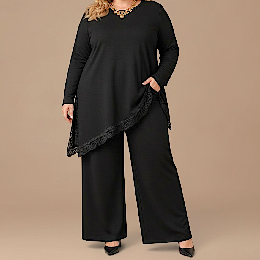 Maxi Maglia Rifinita in Pizzo Carmen