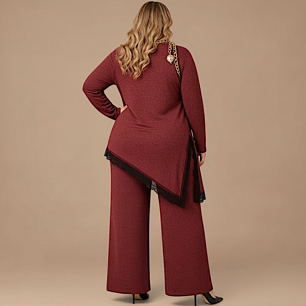Maxi Maglia Rifinita in Pizzo Calla