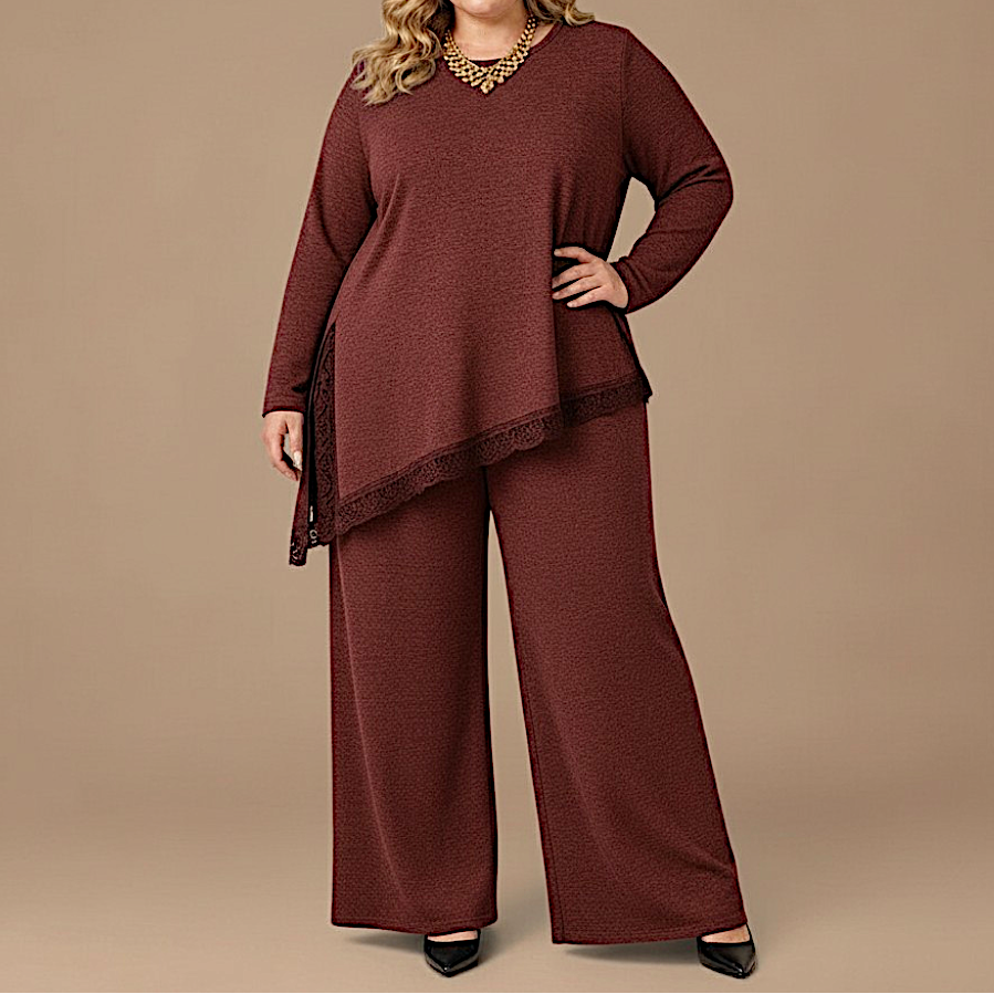 Maxi Maglia Rifinita in Pizzo Calla