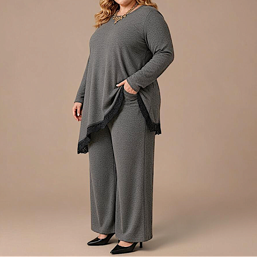 Maxi Maglia Rifinita in Pizzo Clementina